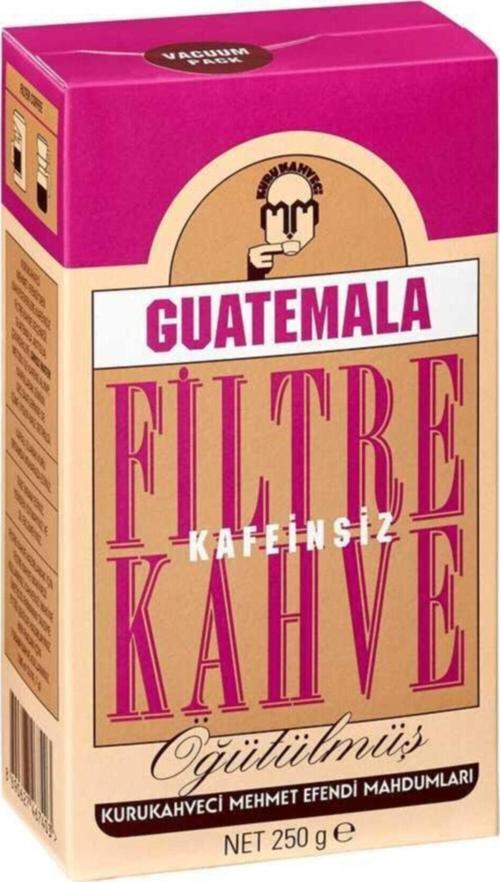 Guatemala Öğütülmüş Kafeinsiz Filtre Kahve 250 G