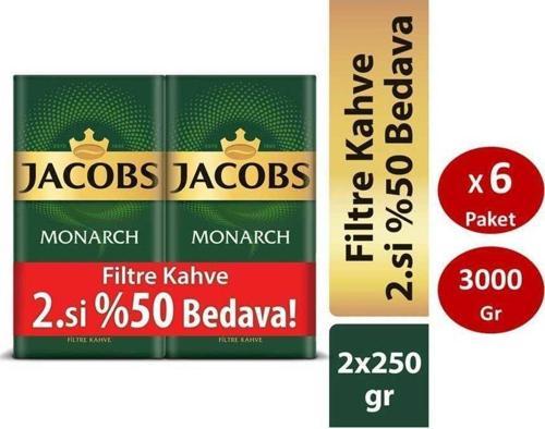 Monarch Filtre Kahve 250 gr x 12 Paket
