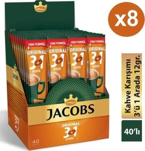 Original 3'ü 1 Arada 8 Kutu X (40x16g) Stick Karışım Kahve