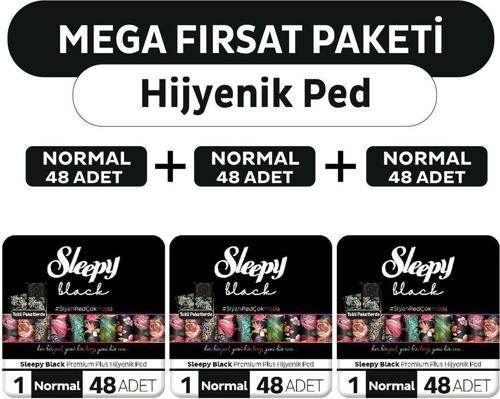 Black Premium Plus Hijyenik Ped Mega Fırsat Paketi Normal 144 Adet