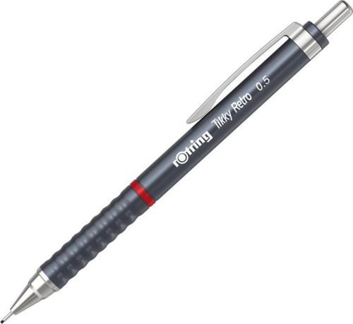 Tikky Retro Metalik Versatil Kalem Uçlu Kalem 0.5 Metalik Gri