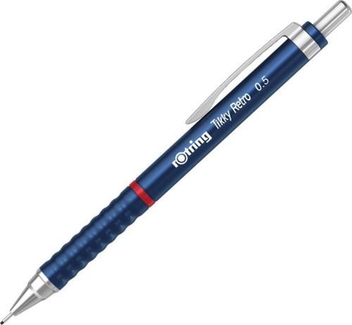 Tikky Retro Metalik Versatil Kalem Uçlu Kalem 0.5 Metalik Mavi