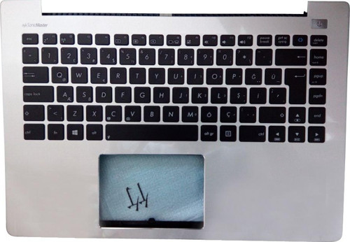 Asus S400, S400C, S400Ca, S400E Notebook Klavye / Üst Kasa Siyah TR