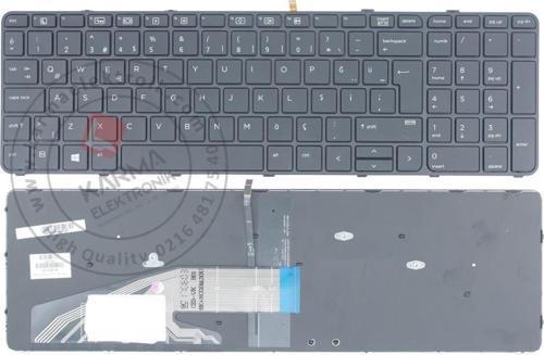 Hp Probook 450 G3 450 G4 Notebook Klavyesi - Siyah - TR - Işıklı / KL0953LD