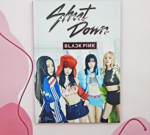 Blackpink Shut Down A5 Boyunda  Sert Kapaklı Not Defteri