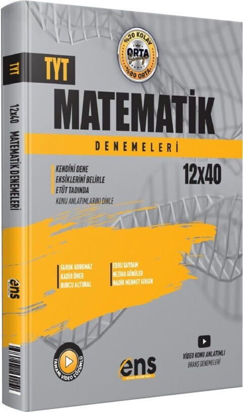 TYT Matematik 12 x 40 Denemeleri ENS Yayıncılık