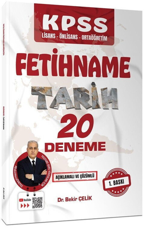 KPSS FETİHNAME Tarih 20 Deneme Sınavı Bekir Çelik