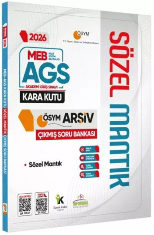 2026 MEB AGS SÖZEL MANTIK Kara Kutu ÖSYM Çıkmış Soru Havuzu Bankası İnformal Yayınları