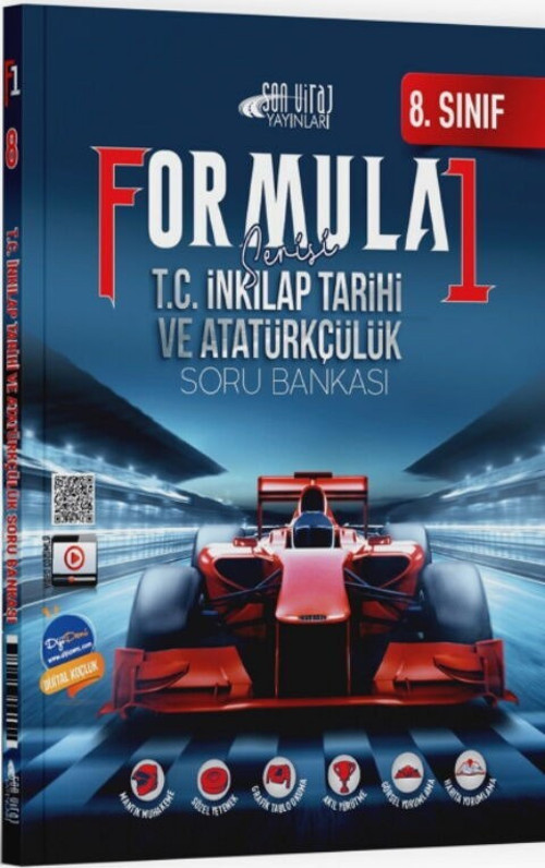 8. Sınıf T. C. İnkılap Tarihi ve Atatürkçülük Formula 1 Soru Bankası Son Viraj Yayınları