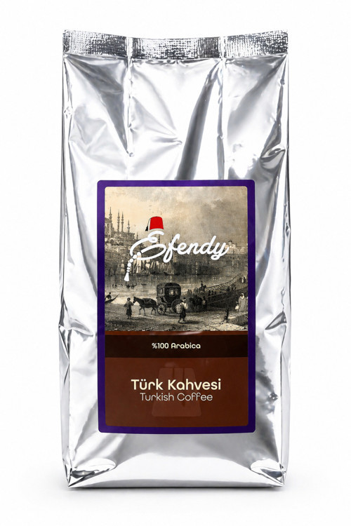 Efendy Geleneksel Türk Kahvesi Orta Kavrulmuş - Öğütülmüş - Doypack 1000 Gr