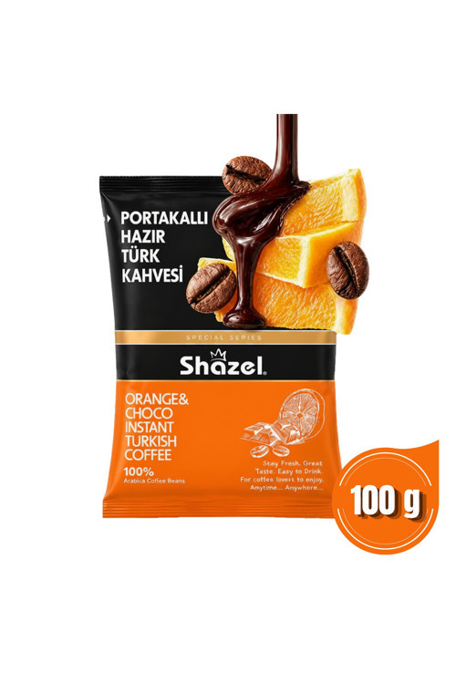 Portakallı Hazır Türk Kahvesi 100 Gr X 2 Adet (Aromalı) 2' Li Paket