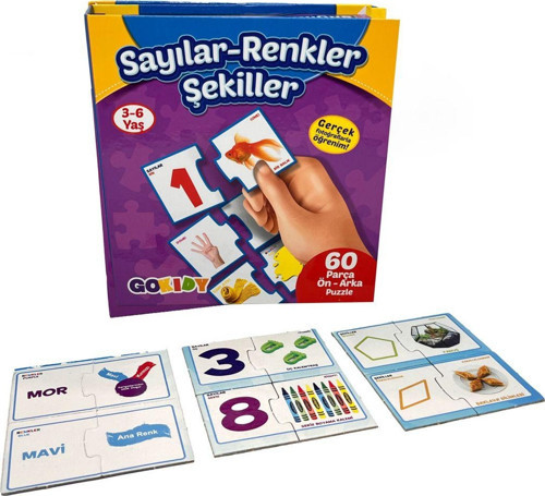 Eğlenceli Bulmacalar Sayılar, Renkler, Şekiller