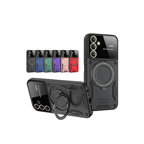 Galaxy A26 Kılıf Joy Lens Standlı Kapak - Siyah