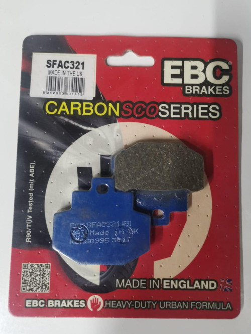 Sfac321 2013-2025 Vespa GTS 125 Uyumlu Arka Fren Balatası Karbon Balata
