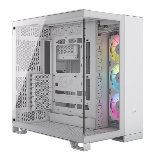 iCUE LINK 6500X RGB Tempered Glass White USB 3.2 ATX Mid Tower Kasa