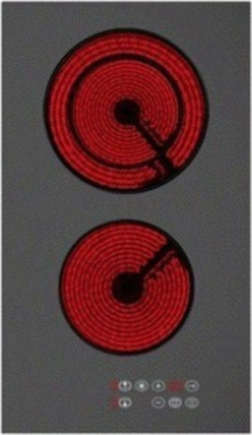 3350 2 Gözü Elektrikli 30 Cm Vitro Seramik Siyah Cam Ankastre Ocak