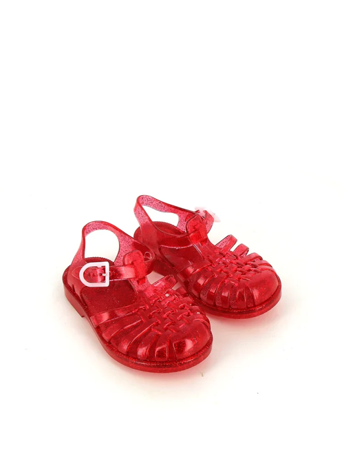 Sun Cerise Paillete - Kırmızı Kız Çocuk Sandalet