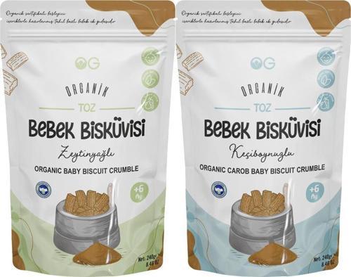 Organik Keçiboynuzlu Ve Zeytinyağlı Bisküvi Tozu Seti +6 Ay