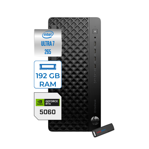 Elitedesk 8 G1I Ultra7 265 Ddr5 192GB 2tb SSD 8GB/RTX5060 Wi-Fi 7 BE200 (2x2) + Bt 5.4 500W Windows 11 Pro Iş Istasyonu CS7A7ETP47 + Zettaçanta