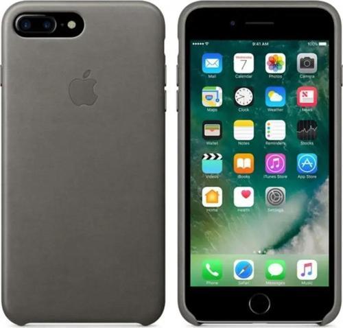 Apple iPhone 7/8 Plus Deri Kılıf - Gri
