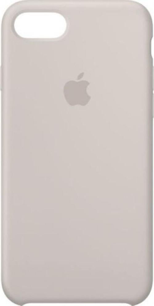 Apple iPhone 7/8 Açık Gri (Stone) Silikon Kılıf Kauçuk Arka Kapak Açık Gri