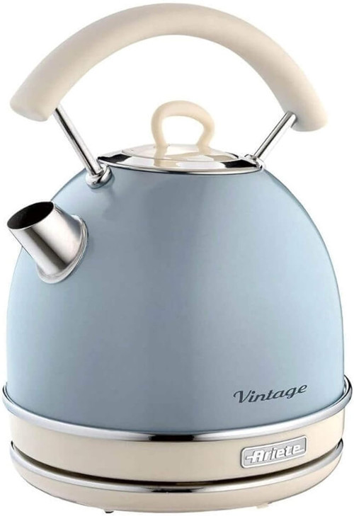 Vintage Dom Su Isıtıcı Mavi 2877/05 - Retro Kettle, 2000 Watt, 1,7 Litre, Kablosuz 360° Döneb