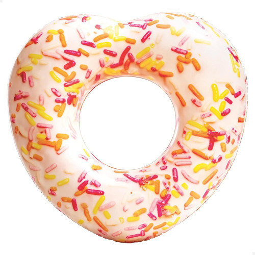 Intex 56253 Kalp Şekilli Donut Simit 104 Cm, Su Sporları, Plaj Malzemesi, Şişme Ürün, Yüzme Aksesuar