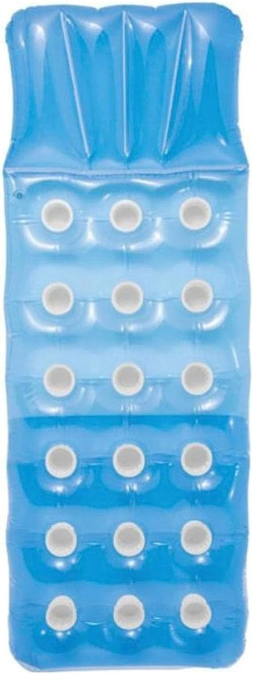 Intex 59892 Düz Renkli Bardaklı Yatak 188 Cm, Su Sporları, Plaj Malzemesi, Şişme Ürün, Yüzme Aksesua
