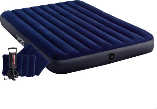Intex Hava Yatağı, 64765, Renkli, 203 X 152 X 25 Cm (Set)