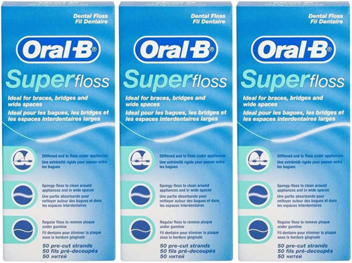 Super Floss Diş İpi 50'Li X 3 Adet