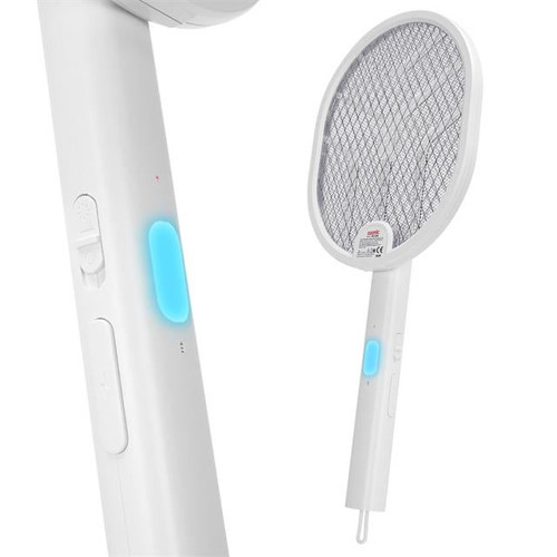 AS-A26 1200Mah 3000V Çıkış UV Işıklı Şarjli Katlanabilir Askılı Raket Sinek Öldürücü