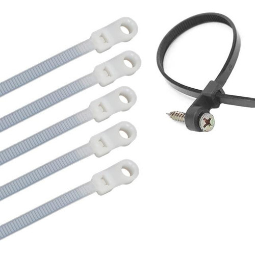 PM-26330 Vida Delikli Kablo Bağı Plastik Kelepçe 100Lü Paket Beyaz 3.6X150mm