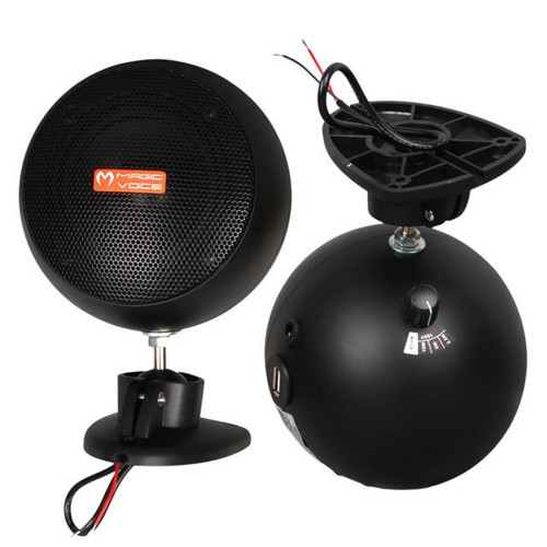 MV-13 7.5 CM 20 Watt Komütatörlü Hat Trafolu Siyah Sütun Sarkık Hoparlör (2'Li Takım)