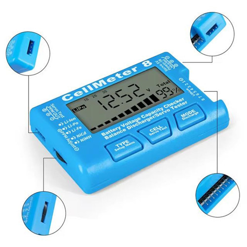 PM-26959 Pil Kapasite Voltaj Test Cihazı RC 1-8S Lipo Lityum NIMH