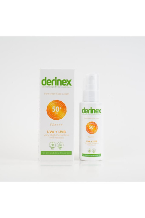 Güneş Koruyucu Yüz Kremi Spf 50+ Yağlı ve Akneli Ciltler 50ml