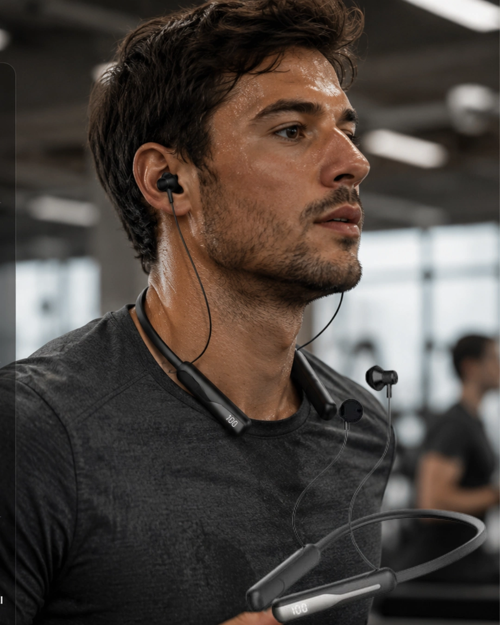 Boyun Askılı Bluetooth Kulaklık Extra Bass Ses Değiştirme Modlu