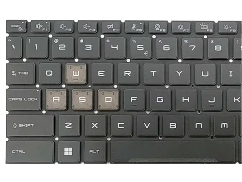 MSI MS-17L1 (Pulse GL76) Klavye Işıklı V1 (Mavi Işık) WASD
