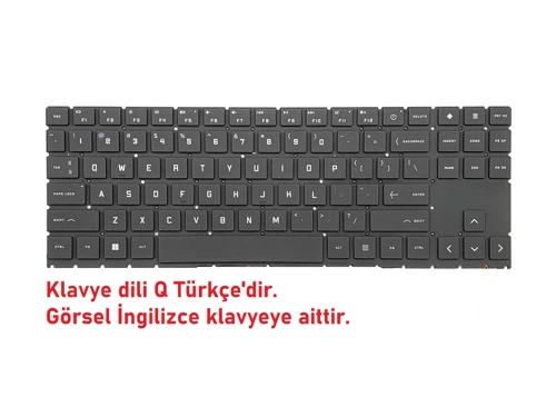 Hp Omen 16-c0052nt Klavye Işıklı V1 (Non-Numeric) RGB Backlit
