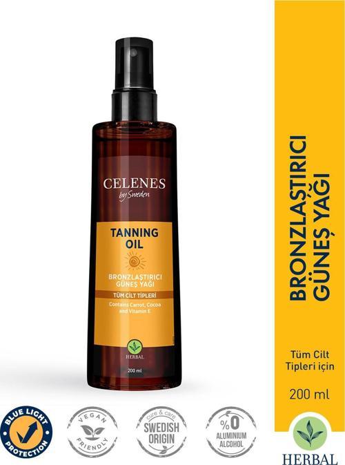 Herbal Bronzlaştırıcı Güneş Yağı 200 ml