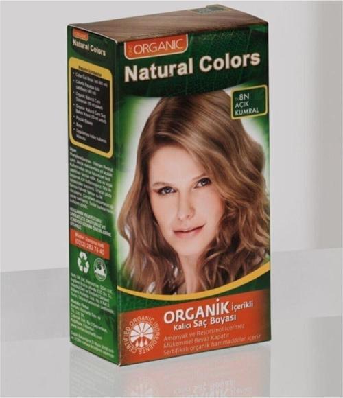 Natural Colors 8n Açık Kumral Organik Saç Boyası