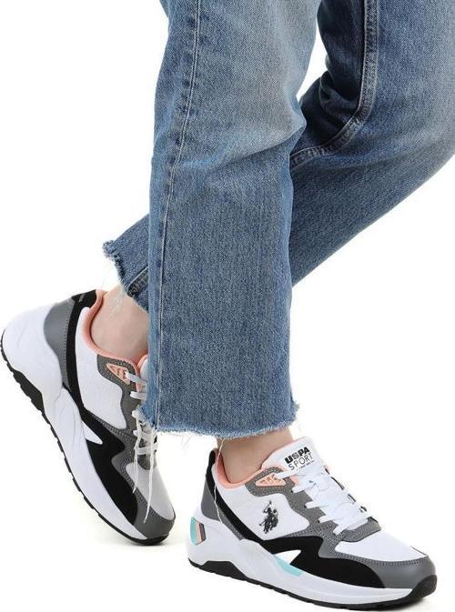 HUSKY 4FX BEYAZ SİYAH COMFORT CASUAL ANATOMİK SPOR AYAKKABISI