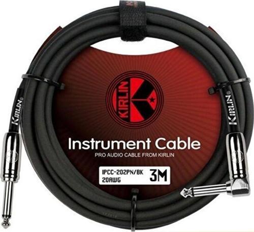 IPCC-202PN-3M-BK Enstrüman Gitar Kablosu 3 Metre - L Şekilli (Yeni Ürün)