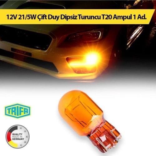 12v 21/5w Çift Duy Dipsiz Turuncu T20 Ampul Trifa 1 Adet 81791