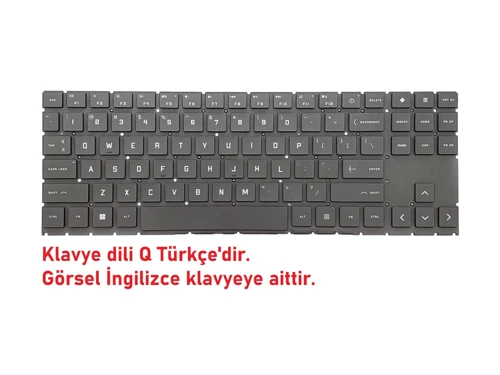 Hp Omen 16-b0012nt Klavye Işıklı V1 (Non-Numeric) Single Backlit
