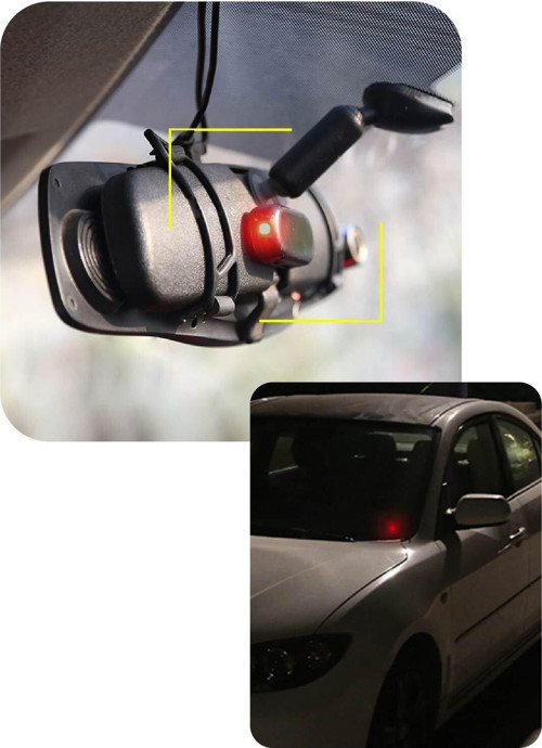 Oto Sahte Alarm Güvenlik Yanıp Sönen Led Işık Güneş Enerjili Şarjlı