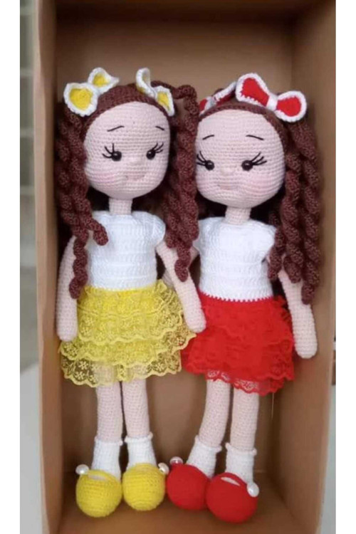 Naturel Glow Hediyelik Örgü Amigurumi Bebek 2Cm 2 Adet Fiyatı
