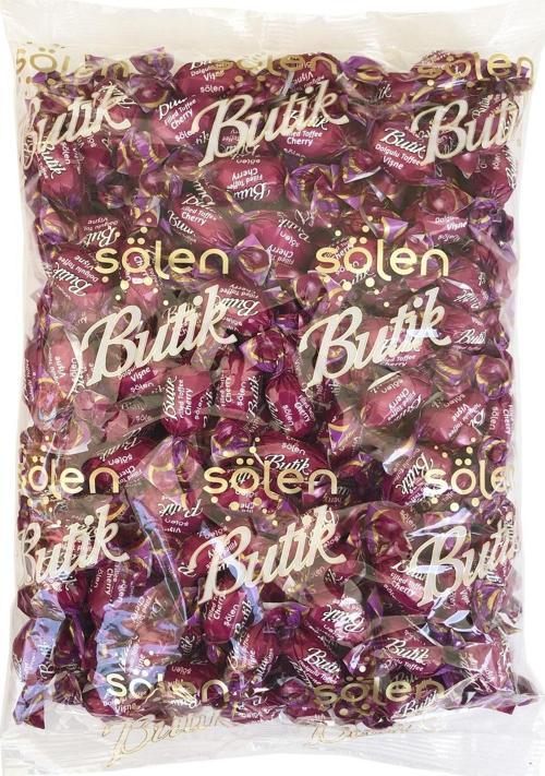 Butik Vişne Aromalı Toffee Şeker 1 Kg