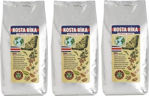 Kosta Rika Yöresel Çekirdek Filtre Kahve 3 Adet 1kg