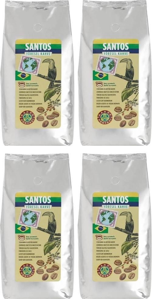 Yöresel Santos Çekirdek Filtre Kahve 4x1000gr