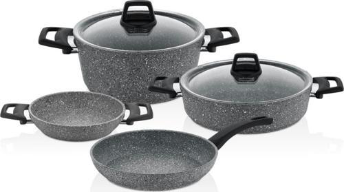 Efes 6 Parça Granit Set Gri